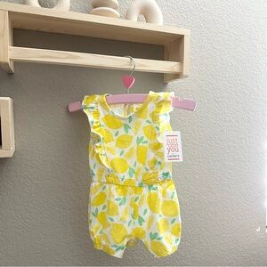 Carter's Yellow Lemon Baby Romper